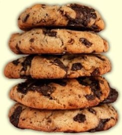 Stack of classic cookies
